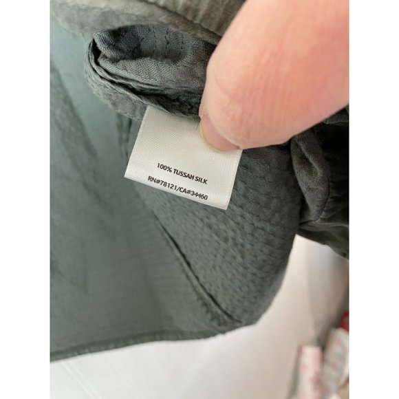 Eileen Fisher Jacket‎ Soft Green size Small 100% silk - Picture 3 of 5